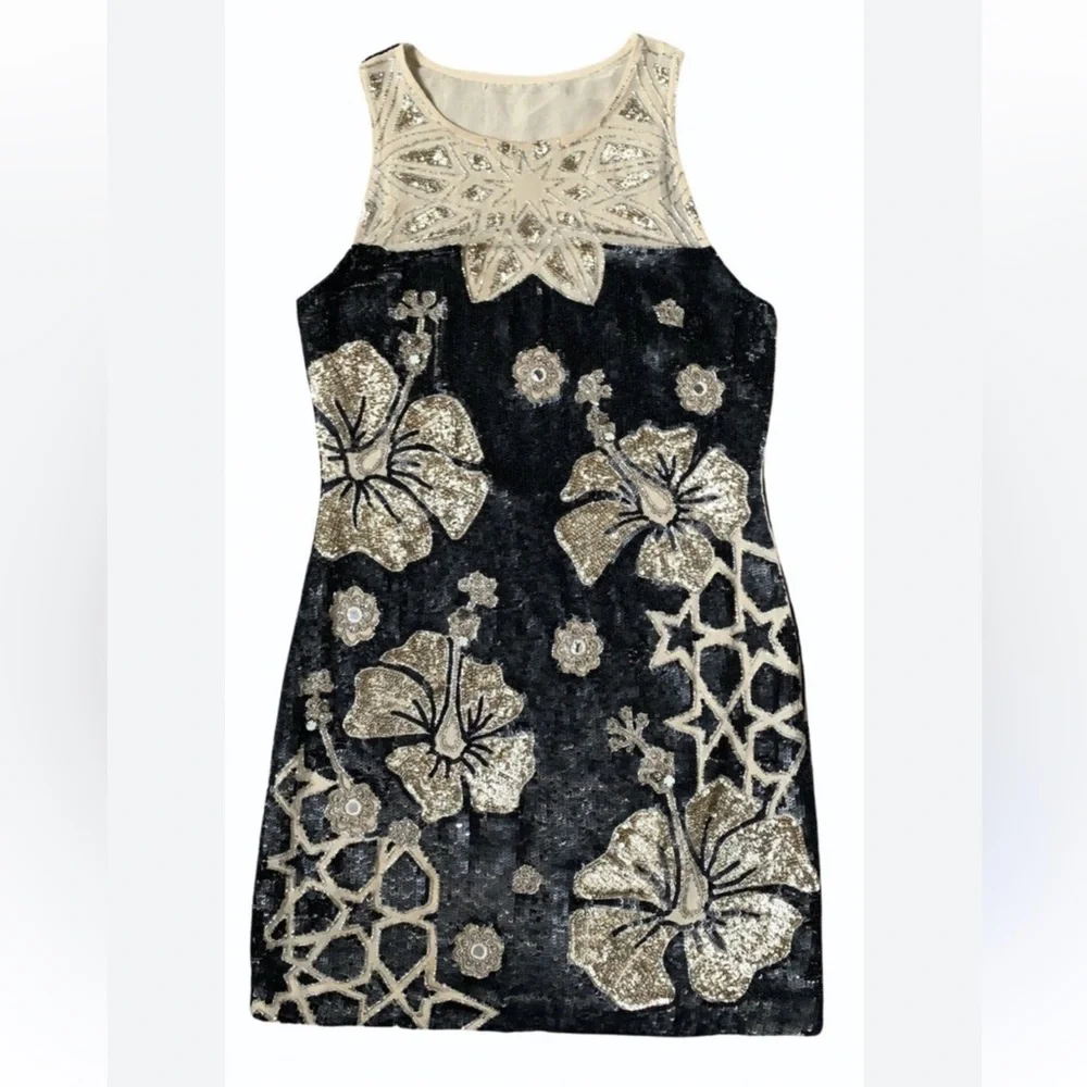 Needle & Thread War of Flowers Black Mini Dress | 10 - Picture 4 of 10